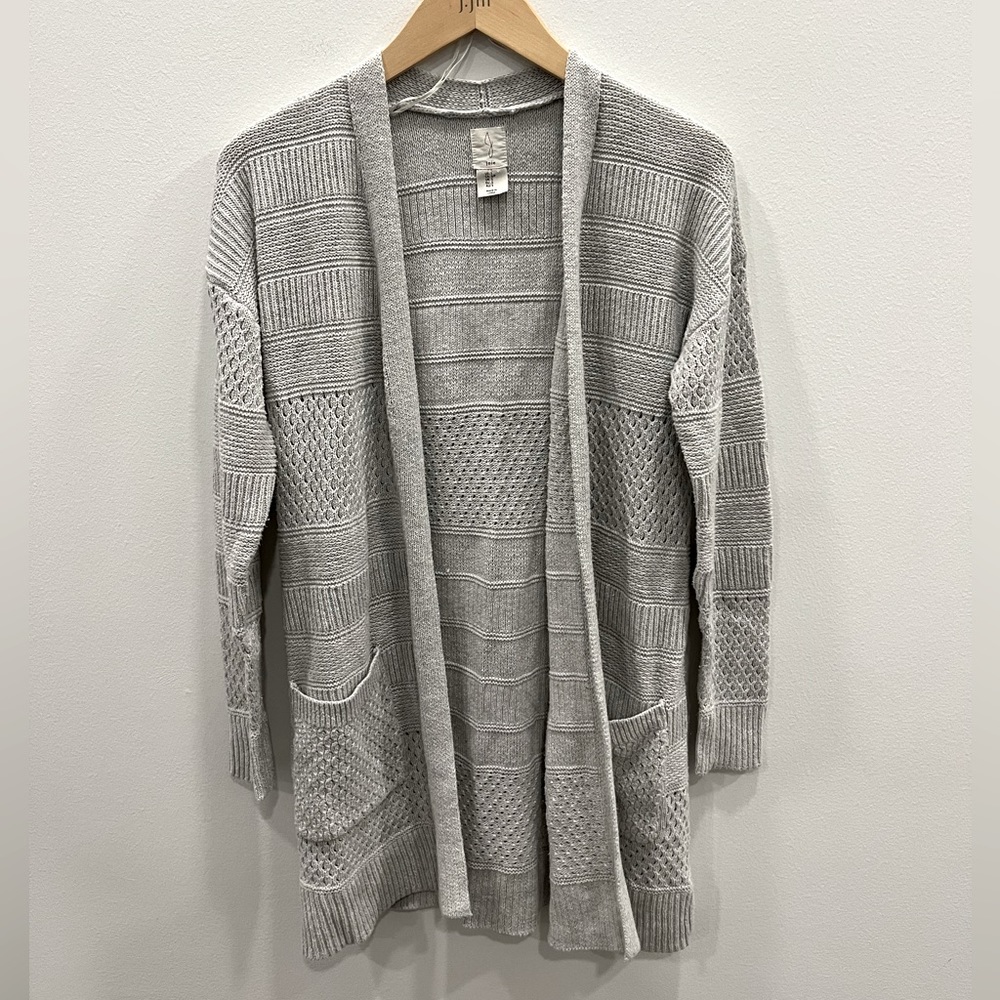 Joie Gray Knit Cardigan Sweater